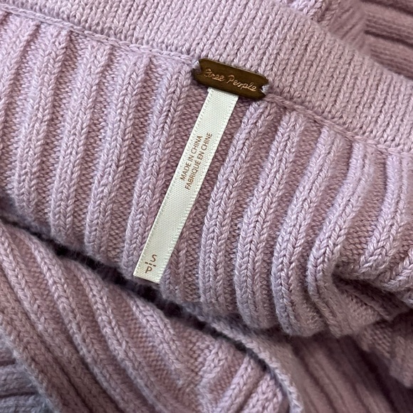 Free People Sweater Dress With Button Cardigan Set Size Small Purple - Picture 5 of 8